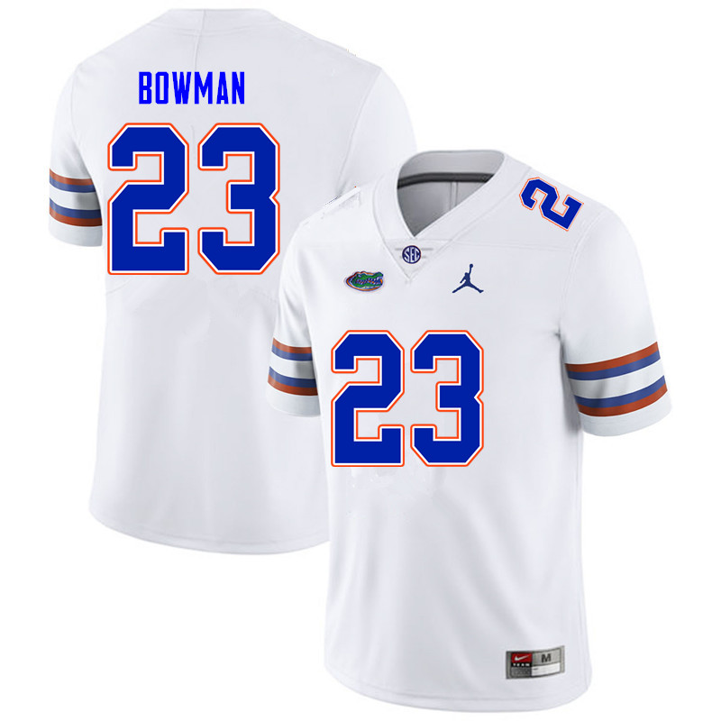 Men #23 Demarkcus Bowman Florida Gators College Football Jerseys Sale-White - Click Image to Close